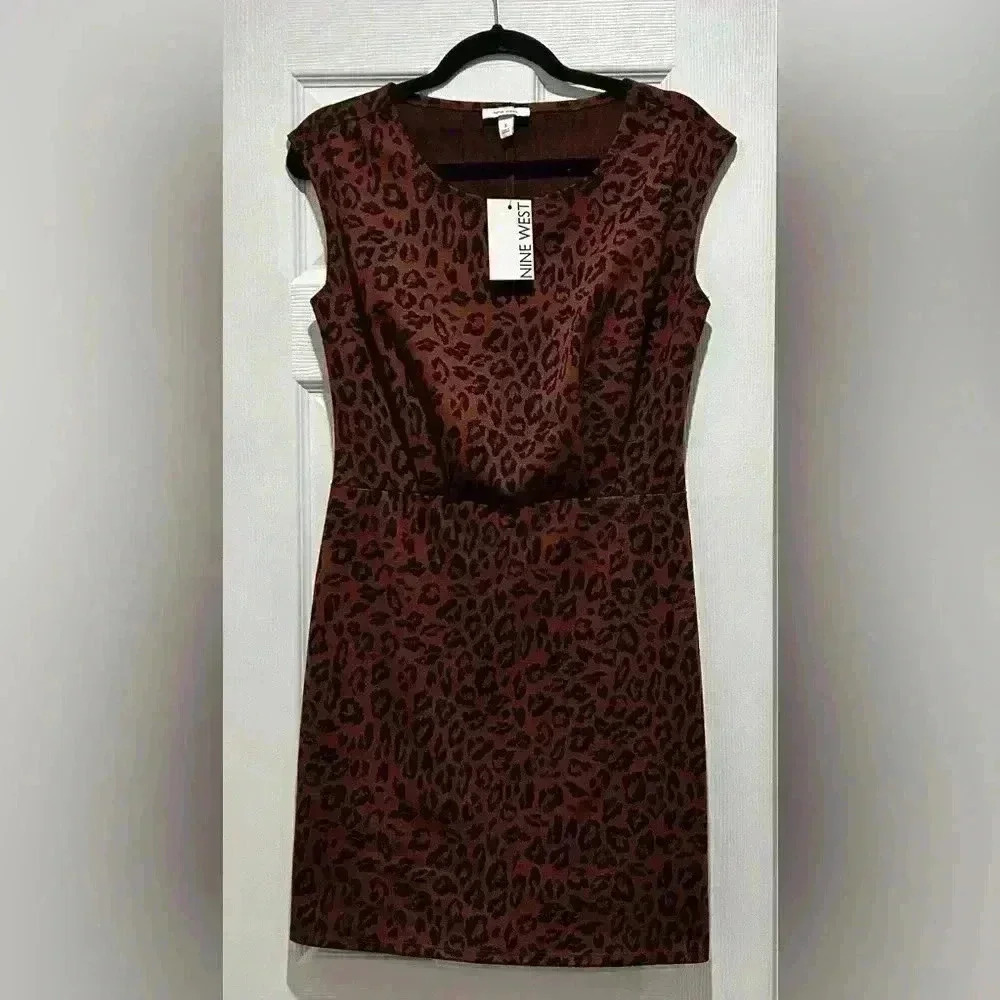 Nine‎ West Women’s Size Small Cap Sleeve Ponte Sheath Dress NWT